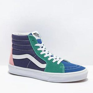 Vans Sk8-Hi Sneakers (Retro Court )Multi/True White. Brand New. Kids Size: 10.5K